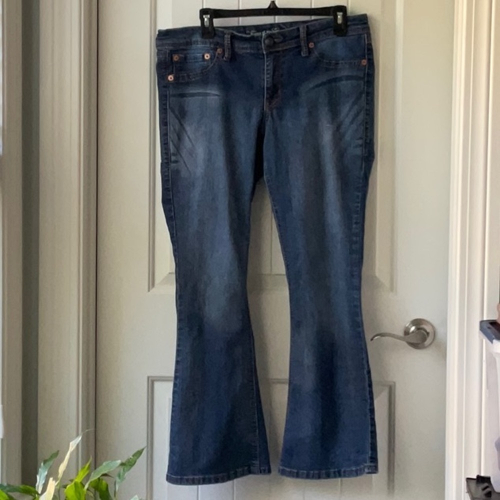 Torrid Size 14 Source of Wisdom Medium Wash, Slim Boot, Stretch Jeans. Like New